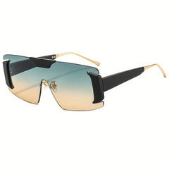 Men's Rimless Sunglasses, Holiday Party Sunglasses with Case