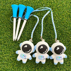 Astronaut Cartoon Pattern Golf Ball Seat Ornament