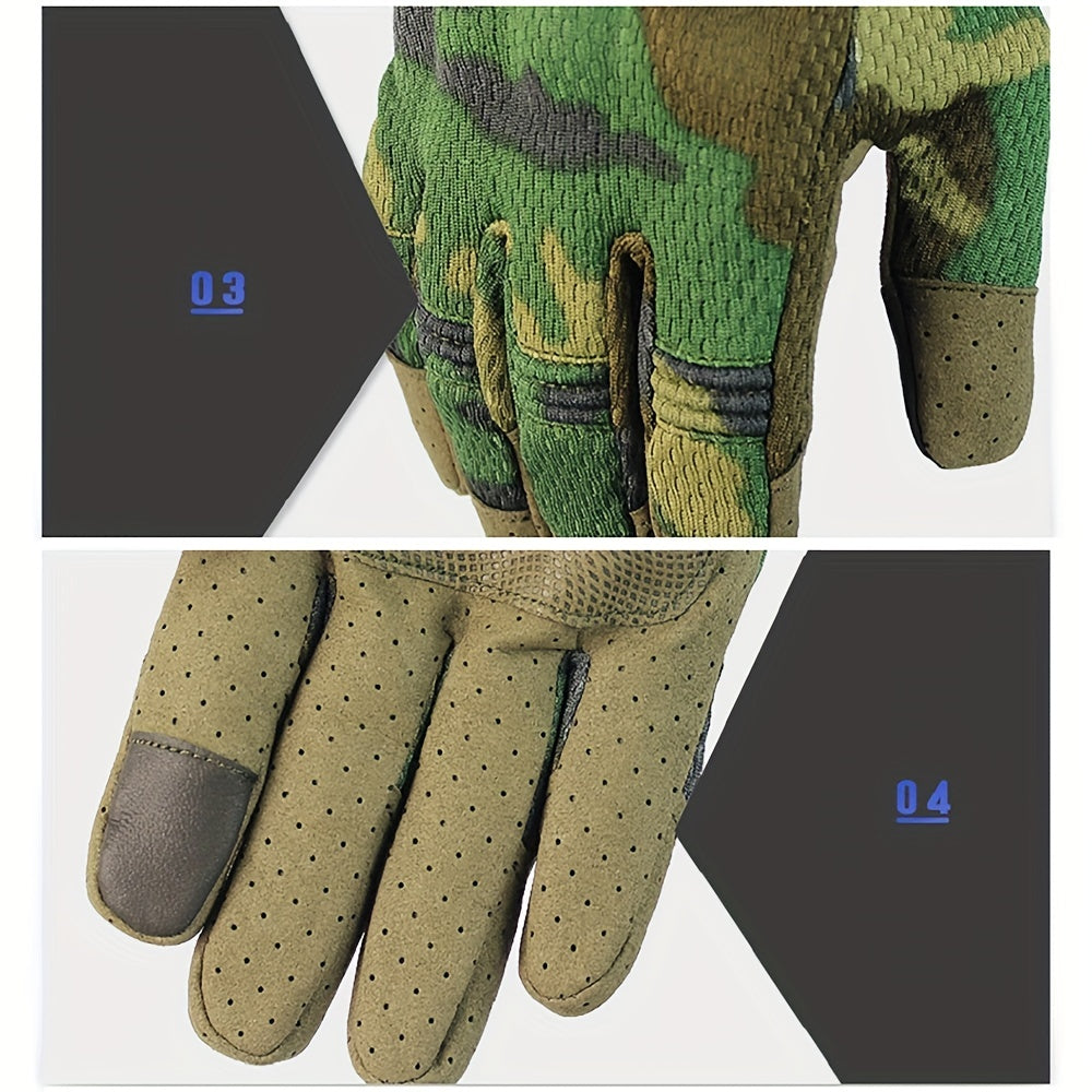 Tactical Breathable Full Finger Gloves for Shooting Cycling