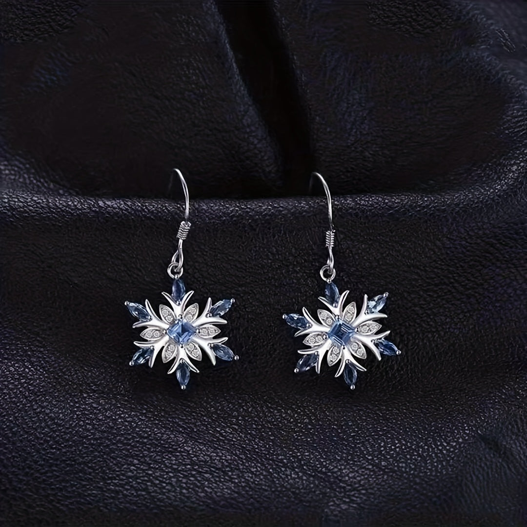 Snowflake Dangle Earrings for Girls