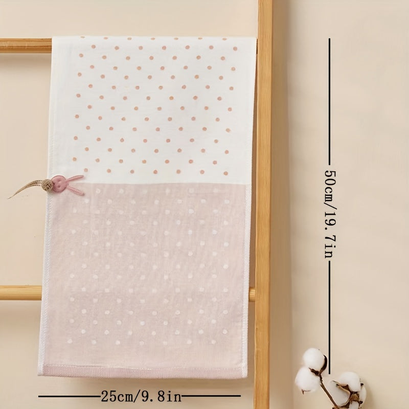 Cotton Fingertip Towel With Soft Absorbent And Cartoon Rabbit