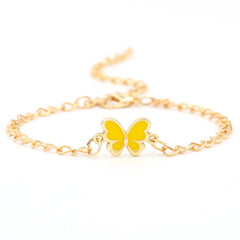 Butterfly Pendant Chain Bracelet Adjustable Minimalist Jewelry for Women