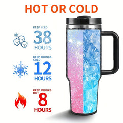 40oz Leopard Stainless Steel Tumbler Insulated Portable