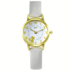 Kids Cat Luminous Watch With PU Leather Belt