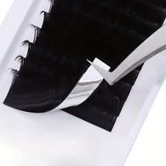 10-16mm D Curling Silk Eyelash Extension Individual Lash 0.07 D Mix