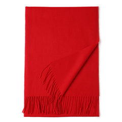 Thick Wool Winter Scarf Shawl Solid Comfortable Neck Wrap Women