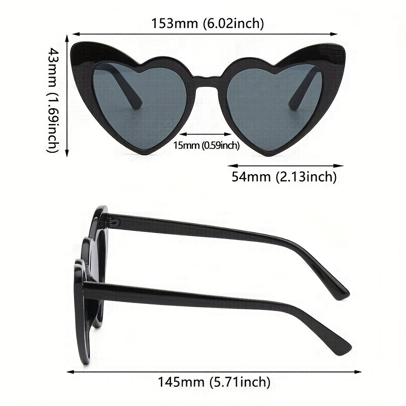 Heart Sunglasses For Women Men Gradient Glasses UV400
