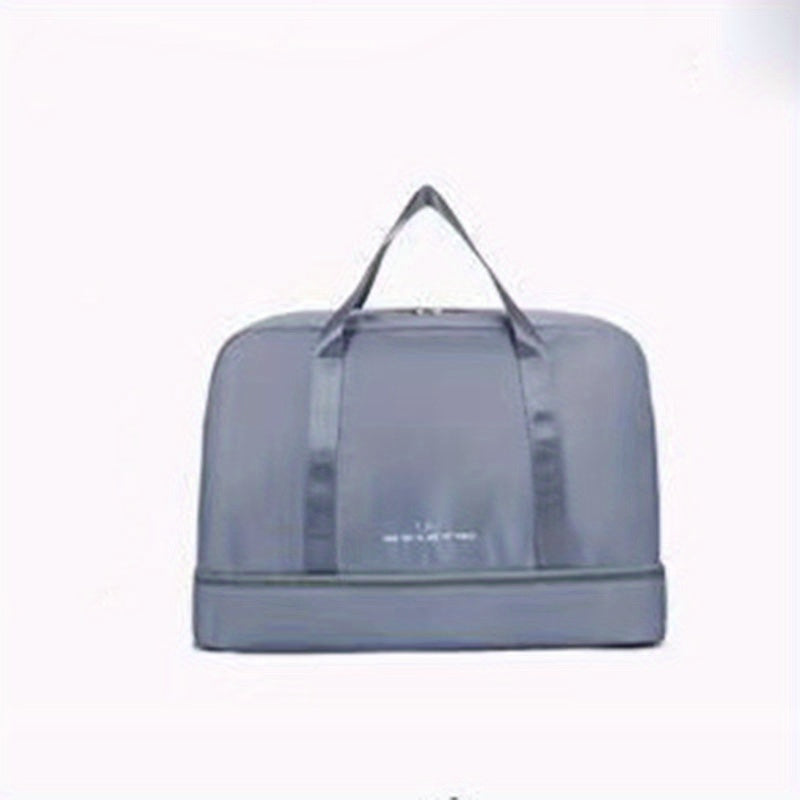 Solid Travel Duffle Bag Large Capacity Luggage Handbag