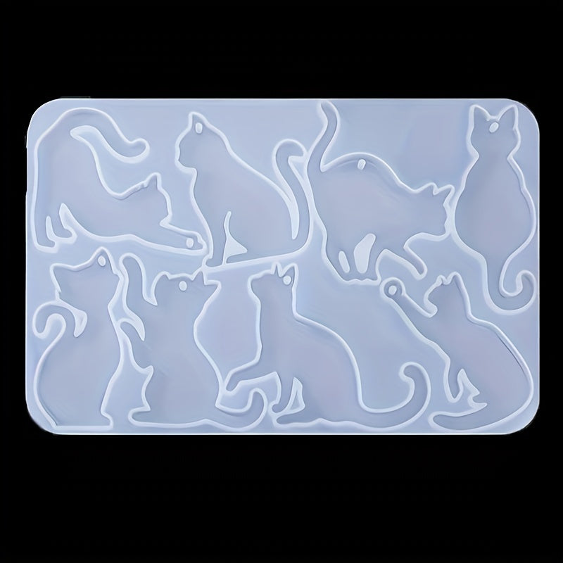 53pcs Crystal Dropping Gel Resin Earrings Pendant Silicone Mold Set