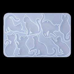 53pcs Crystal Dropping Gel Resin Earrings Pendant Silicone Mold Set