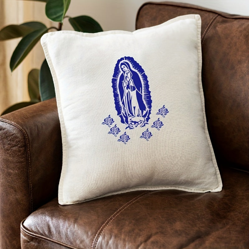 Virgin Mary Stencil 21x59 cm for Painting Wall Wood Fabric Furniture