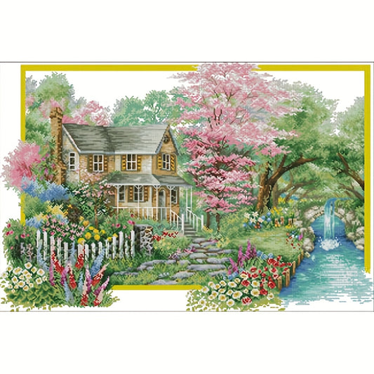 Cross Stitch Kit Home Wall Decoration Printed Drawing Embroidery Set