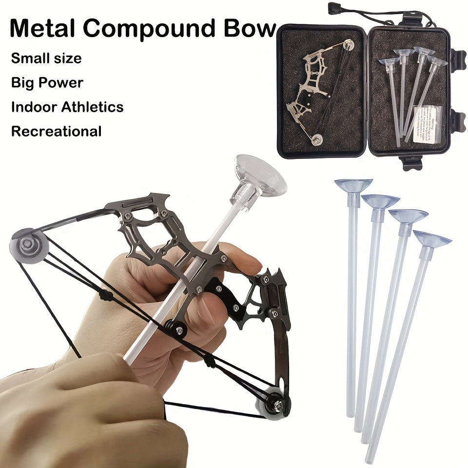 Mini Handheld Composite Bow Archery Set - Stainless Steel Mini Bow