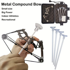 Mini Handheld Composite Bow Archery Set - Stainless Steel Mini Bow