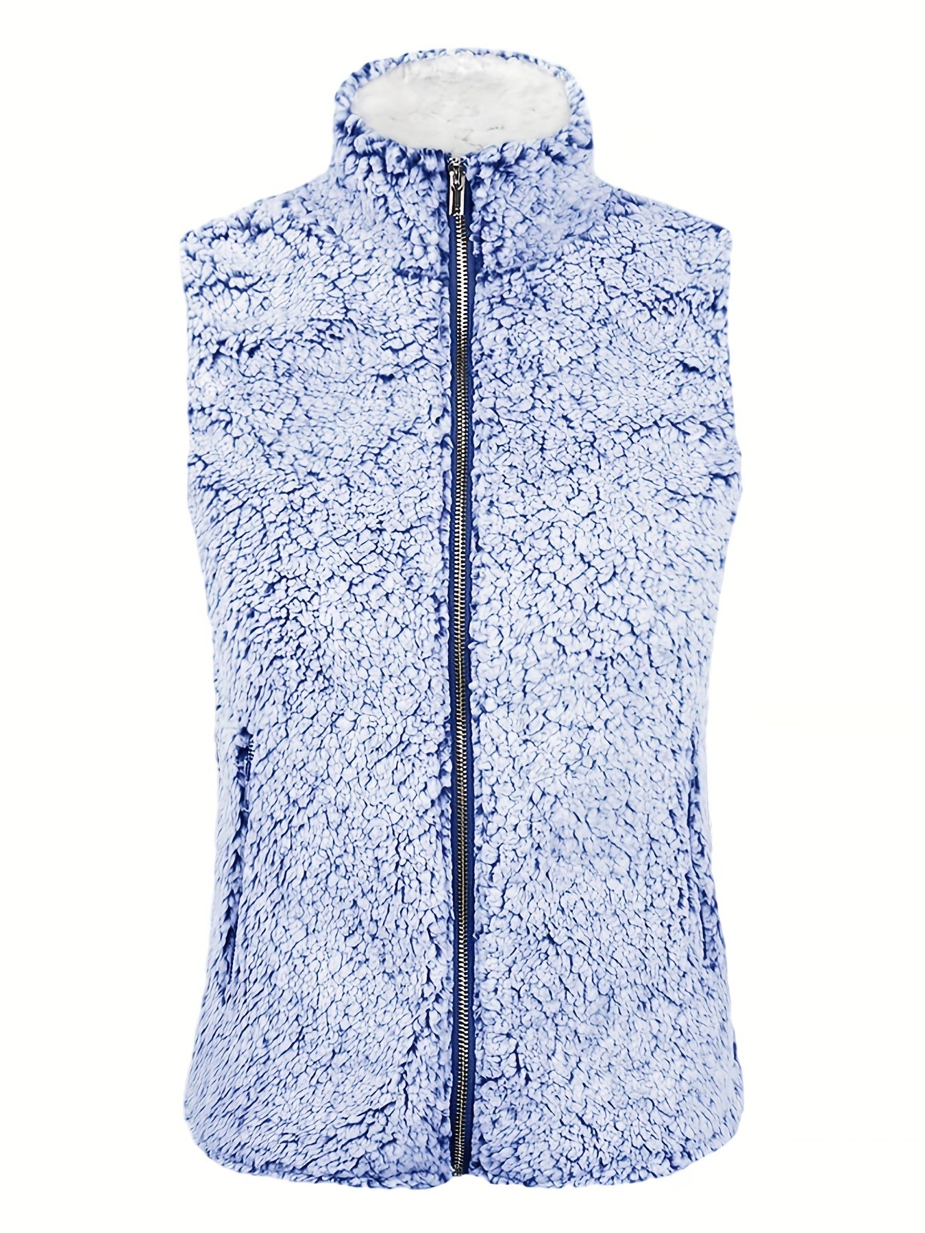 Double Sided Plush Vest Jacket Warm Winter Sleeveless Women's Clothing