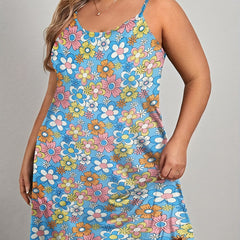 Retro Floral Print Nightdress for Women