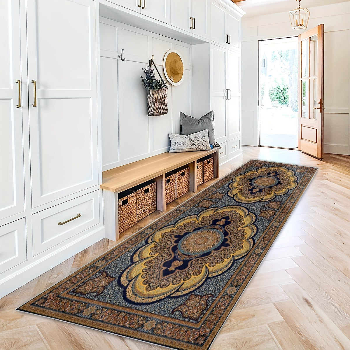 Vintage Boho 2'X10' Runner Rugs Extra Long Soft Non Slip Hallway Kitchen Mat