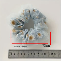 Baby Girls Mesh Floral Hair Tie Ponytail Holders Hair Accessories