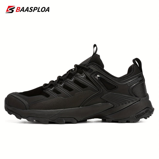 Baasploa Men's Hiking Shoes Comfy Non Slip Sneakers for Outdoor Activities