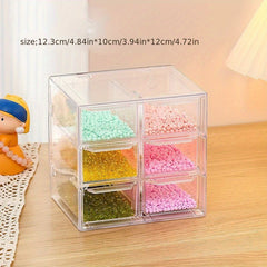 DIY Beads Jewelry Storage Display Box Clear Practical Supplies
