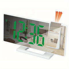 Large 3D Projection Alarm Clock with Mirror Display