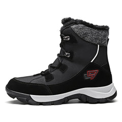 Women's Non slip Snow Boots Warm Lace Up Platform Winter High Tube Boots