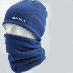 Men's Winter Windproof Mask Neck Cover Hat Dual purpose Plus Velvet