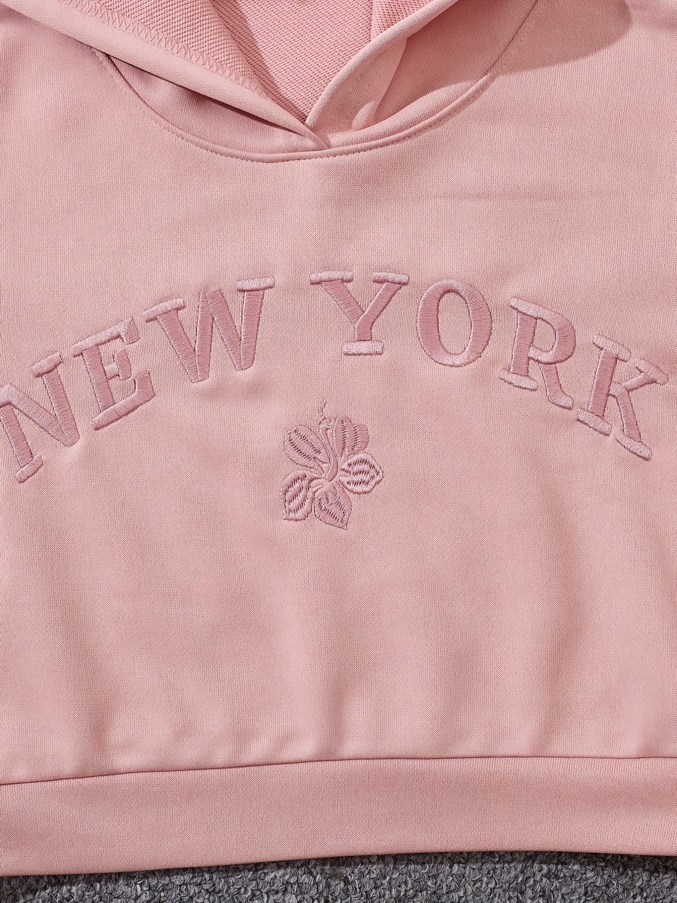 YORK Girl's 2pcs Hoodie & Sweatpants Set for Spring Fall