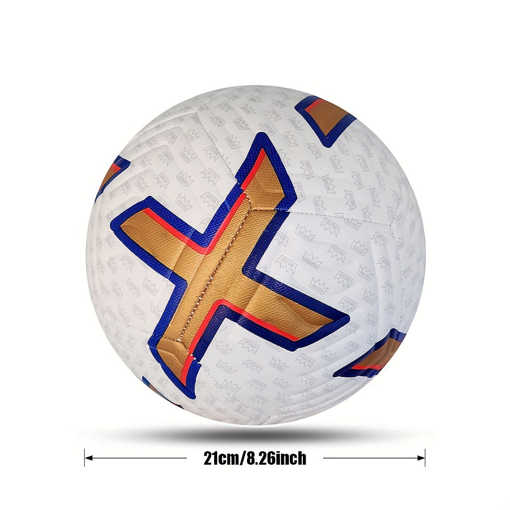 Official Size 5 PU Soccer Ball with Pump - Outdoor Competition Training