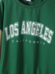 Vintage LA Letter Boys Sweatshirt Crew Neck Top
