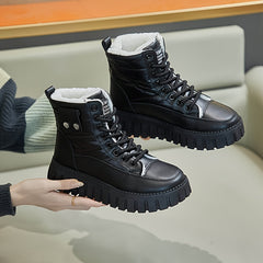 Plush Lined Thermal Furry Chunky Snow Boots