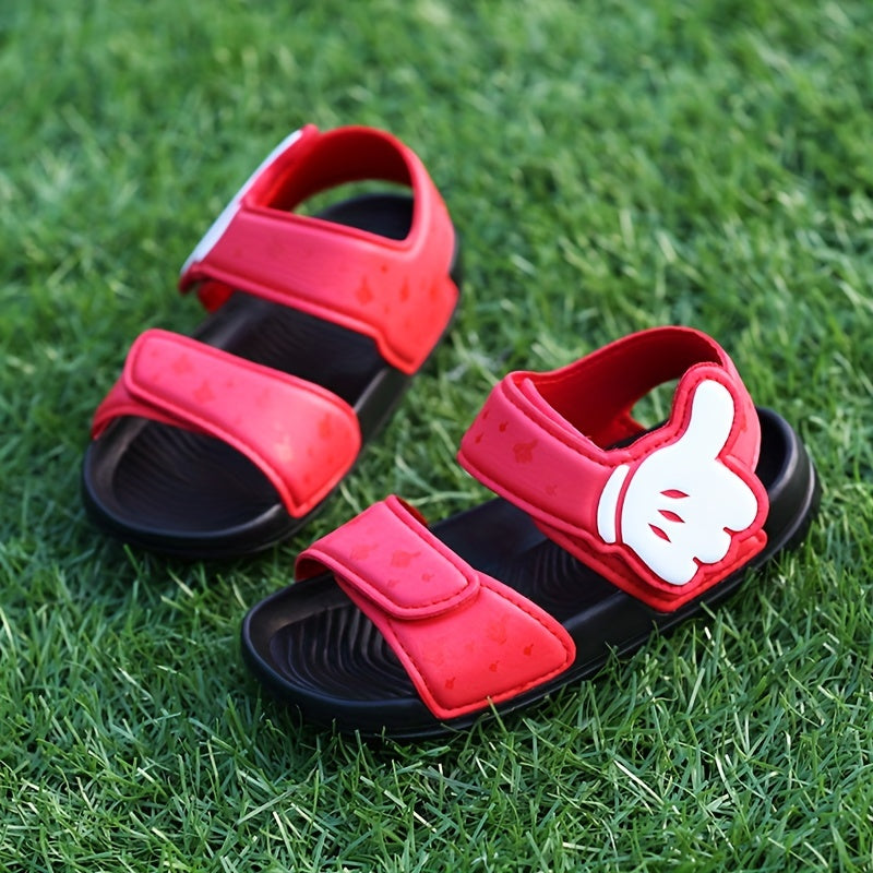 Boys Cartoon Breathable Open Toe Sandals Lightweight Anti Slip Sandals