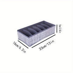 Underwear Storage Box Lightweight Organizer Container With Grids