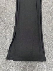 Split Skinny Stretchy Leggings Solid Leggings Women's Clothing