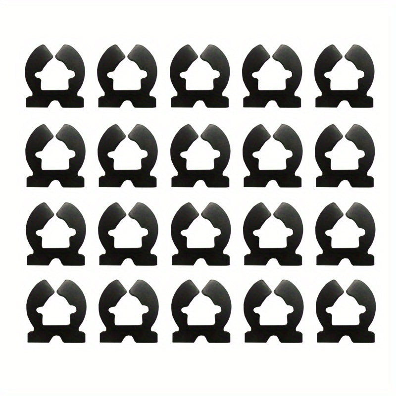 20pcs Rod Clips Fishing Rod Rack Snooker Cue Stick Bracket