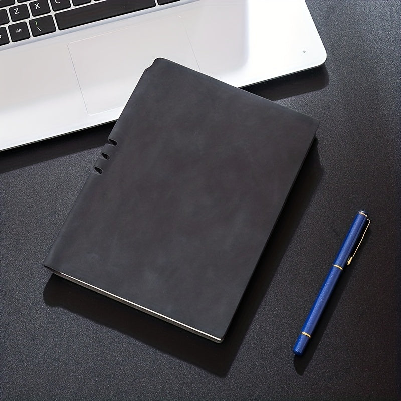 A5 Sheep Soft Leather Notebook Pen Type