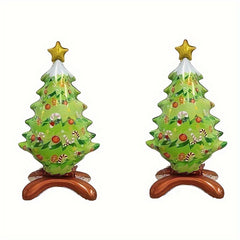 Christmas Tree & Santa Claus Aluminum Balloon Set