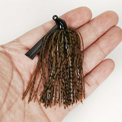 8pcs Weedless Football Jig Skirt Lure Fishing Tackle