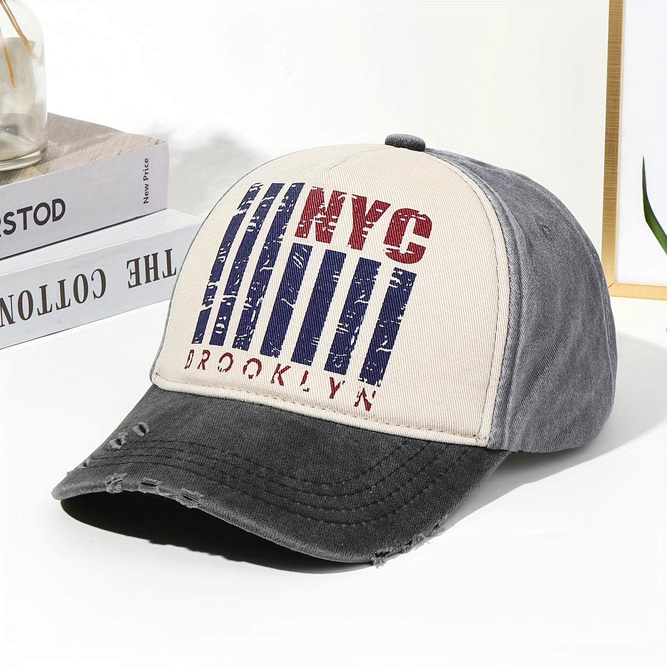 Graffiti Print Washed Retro Baseball Cap