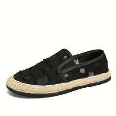 Men's Lightweight Slip On Canvas Shoes For Traveling Jogging