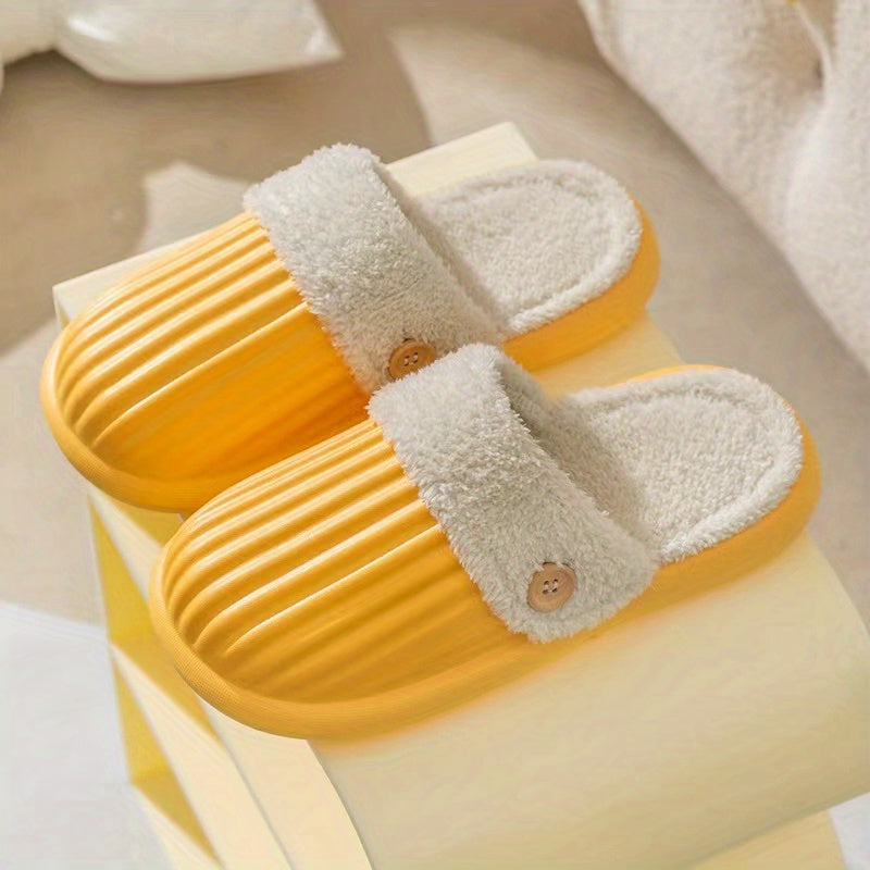Women's Detachable Lined Slippers Closed Toe Indoor Shoes