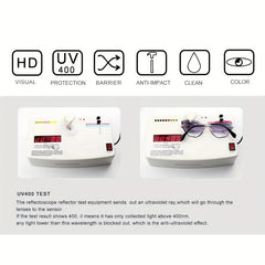 WIMN Vintage Rimless Cat Sunglasses Retro Gradient Sun Glasses UV400