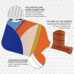 Durable Fiberglass Pickleball Paddle with Honeycomb Core