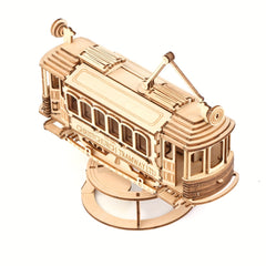 3D Wooden Train Model Kit Educational DIY Puzzle Building Blocks Set