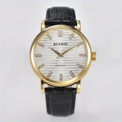 KUERST Teenager Watch Double Press Butterfly Buckle Automatic Mechanical Watch