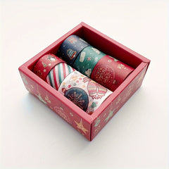6 Rolls Creative Christmas Washi Tape Planner Decoration Materials