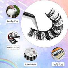 Paris Fluffy False Eyelashes 3D Natural Look Lashes For Women