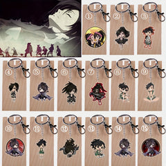 Anime Cartoon Figures Keychain Toys Double Sided Acrylic Keyring