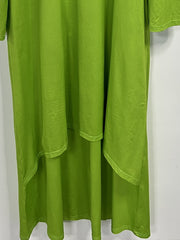Plus Size V Neck Maxi Dress with Pockets