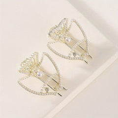Ocean Series Faux Pearl Fish Shaped Hair Clip